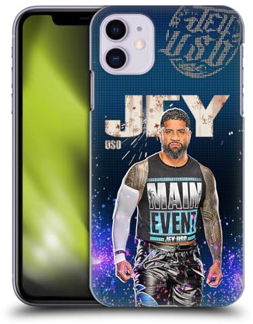 Head Case Designs Offizielle WWE Portrait Jey USO Harte Rueckseiten Handyhülle Hülle Huelle kompatibel mit Apple iPhone 11