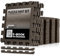 unycos - Bodenschutzmatte Set, 12 Teile, Puzzlematte【30x30x1 cm】 rutschfeste Schutzmatten per Fitnessraum und Sportgeräte, Gymnastikmatte, Trainingsmatte, Yogamatte, Wasserdicht, Ungiftig (Braun)