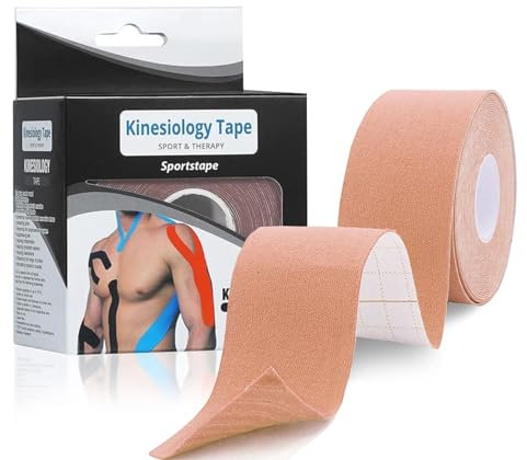 Kinesiotapes,Kinesiologie Tape Rollen (5m x 5cm) | wasserfestes & elastisches Kinesiologie Tape,Kinesiologie Tape Physio Tape Sport Tape für den Alltag | hautfreundlich |Iatmungsaktives