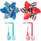 2 Stück Windrad für Kinderfahrrad, Fahrrad Windmühle, Unruhräder Windmühle, Kinderfahrrad Lenker Blume Windmühle, Kinderwagen Pinwheel Dekoration Geeignet für Fahrräder, Roller, Dreiräder, Kinderwagen