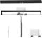 Shower Squeegee, 10 inch Stainless Steel Window Squeegee, Shower Squeegee with Suction Holder, Shower Screen Wiper for Bathroom, Glass Doors, Windows, Mirror, Car, Kitchen