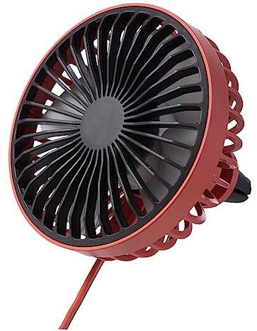 TOPBATHY Car Gadget Car Fan Mini Cool Fan Abs Pp Angle Adjustment Mute for Summer Travel