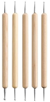 Aqxyki 23 Piezas De Herramientas De Arcilla, Moldes De Cerámica En Frío, Técnicas De Tallado, Herramientas for Cerámica Y Alfarería En Forma De Pincel(2)