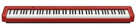 Electronic Keyboard Electric Piano 88 Keys Weight Hammer Recording Function Stylish And Portable Supports Two Power Supply(Red)