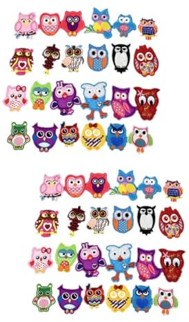 Operitacx 48stücke Teiliges Katzenohren-bügeleisen Patch Für Kleidung Kreative Liebevolle Applikationen Zum Dekorieren Und Reparieren Von Jeansjacken Shirts Taschen Und Hüten