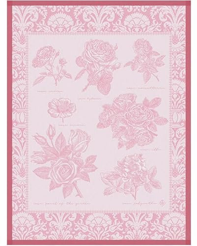 Le Jacquard Francais - Geschirrtuch - Jardin DE Roses Rosa