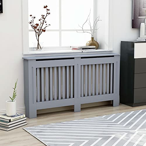 armario del radiador, Con Lamas Verticales for Salón Dormitorio Pasillo (Antracita)