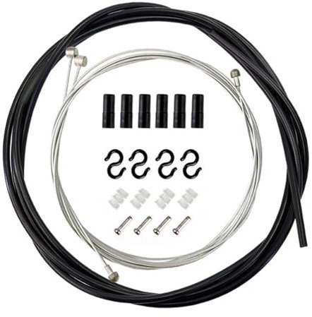 Xiciki Cable de Frein Vélo Universel, Kit de Gaines de Câbles de Frein de Vélo de Montagne - Kit de Remplacement de Câble de Frein et Boîtier, Cable Frein VTT avec Gaine Frein Velo.