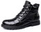 Chukka Stivali invernali da uomo in pelle stampa coccodrillo - Elegante stivale Brogue formale con lacci per abbigliamento casual da lavoro