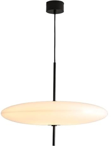 Chandelier Ceiling Lamp PendantLight, Creative Flying Saucer Chandeliers Acrylic Lampshade Ceiling Pendant Light, Retro Art Hanging Lighting for Dining Room Bedroom Hallway Kitchen-White(Blanc)