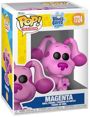 Funko POP! Animation: Blue's Clues - Magenta | Official Cartoon/Animation Merch - Collectable Vinyl Figurine for Shelf Display - Birthday Gift Idea for Fans and Collectors
