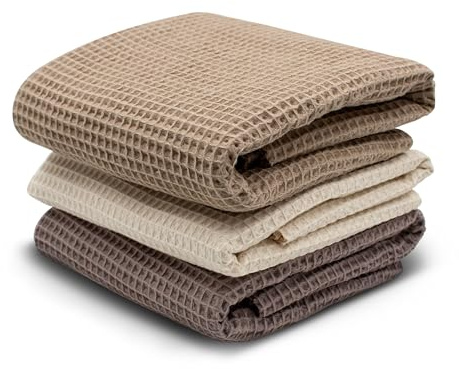 VmG-Store 3x Waffelpique Set je 0,5m x 1,5m (Set27, 3er Set) | Waffel Stoff Nähstoff Dekostoff Nähen Bekleidung Kinder Baby 100% Baumwollstoff DIY Tex Standard 100