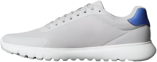 Calvin Klein Herren Runner Sneaker Eva Mesh mit Logo, Mehrfarbig (Oyster Mushroom/Grey/Palest Blue), 40