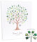 KATINGA Leinwand zur Hochzeit – Bild für Fingerabdrücke mit Baum - Personalisiert – Hochzeitsbaum – Gästebuch als Geschenkidee (30x40 personalisiert)
