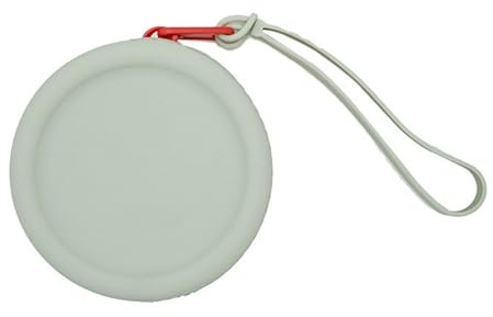 Maxtonser Petit porte-monnaie rond en silicone pour ranger les pièces de monnaie et les écouteurs