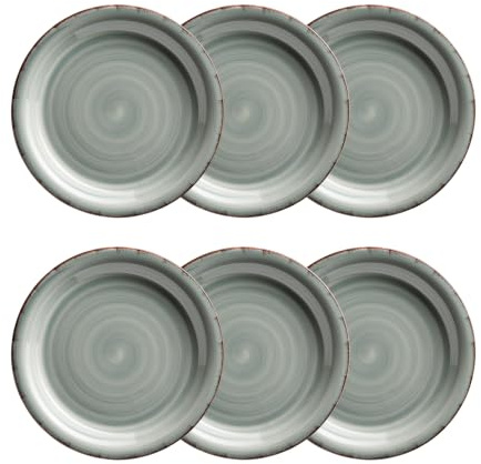 MÄSER Dessertteller-Set, Steingut LUMACA Grau