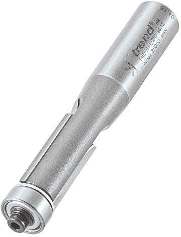 Trend Professional Bearing Guided 90-Degree Trimmer, 1/2 Inch Shank, 12.7mm Cut Diameter, 25.4mm Cut Length, Tungsten Carbide Tipped, T46/01X1/2TC