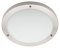 LITECRAFT Mari LED IP44 Rated Flush Bathroom Ceiling Light Modern Style Home Lighting (Satin Nickel, Large, 18 Watt)