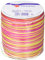 Präsent C.E. Pattberg Raffia-Multicolour Bastband pink-gelb-rot, 50 m Geschenkband zum Einpacken, 5-strängiges Bastelband für Geschenke, Zubehör zum Dekorieren & Basteln