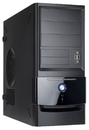 In Win C645 Midi-Tower Schwarz 400 W – Computergehäuse (Midi-Tower, PC, SECC, Schwarz, ATX, Micro ATX, Zuhause/Büro)