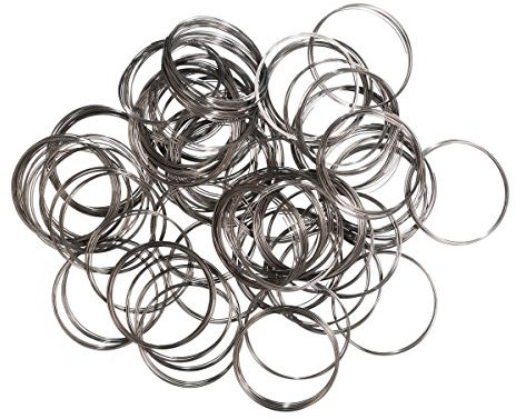 Memory Wire Rings - 1 Pack of 100