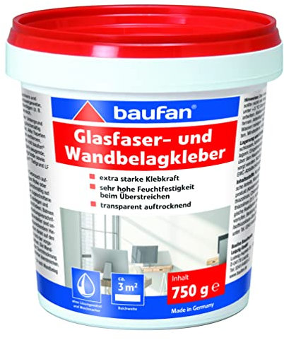 Baufan Glasfasergewebekleber 750g Glasfasertapete gebrauchsfertig