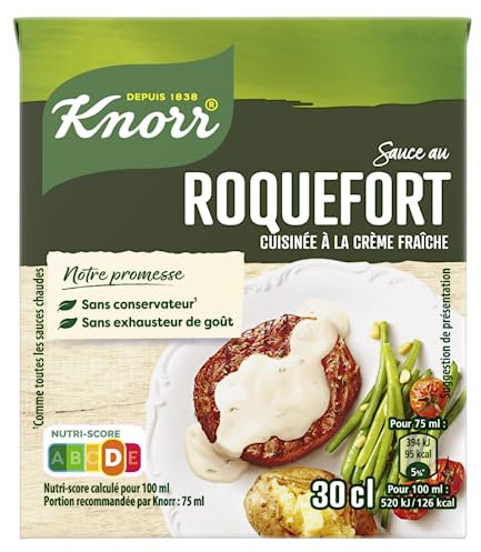 Knorr Sauce au Roquefort les Moments Gourmets 4 Parties 30 cl - Lot de 4