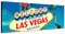 Augenblicke Wandbilder Leinwandbild als Panorama in 150x50cm Las Vegas Schild Reklame Himmel Palmen