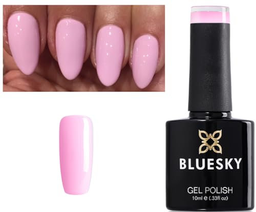 Bluesky Gel Nail Polish PINK Cake Pop Splash Pastel Pale Pink 80547 UV LED Soak Off 10ml