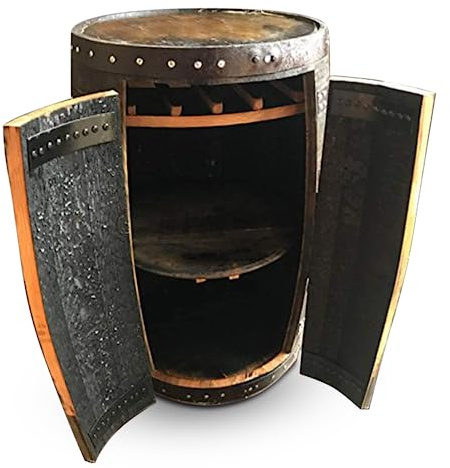 Cheeky Chicks Ltd JD's Branded Whisky Barrel “Alexander” Drinks Cabinet | Bar Table