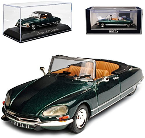 Norev Citroen DS21 Cabrio Grün 1965-1972 1/43 Modell Auto mit individiuellem Wunschkennzeichen