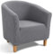 TIANSHU Housse de Fauteuil Chesterfield,Jacquard Housse de Canapé Tub Chair Housse Fauteuil Club Extensible Lavable Antidérapant(Gris Clair)