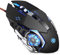 TENMOS K85 Wired Gaming Mouse Silent Click, Ergonomic Wired USB Computer Mouse with 4 Adjustable DPI, Breathing LED Light, 6 Buttons Compatible with PC, Laptop, Computer (Black)