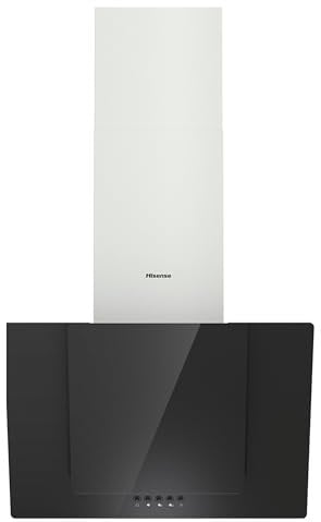 Hisense CH6IN6BXBG - Campana Decorativa 60 cm, Capacidad de Succión de 650 m³/h, Iluminación LED, Filtro de aluminio de Fácil Mantenimiento