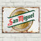 LBS4ALL San Miguel Schilder Metallschild Aluminium Vintage Pub Tiki Bar Home Cafe Wand Bier Retro Club