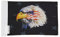 Hot Rides Robuste Motorradflagge mit Adler, 15,2 x 22,9 cm