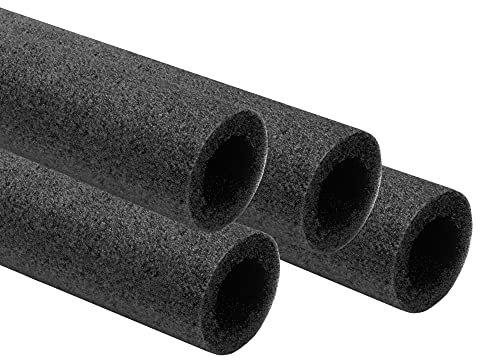 AWM Trampolin Schaumstoffpolster 100 cm anthrazit, Schaumstoff Schaumstoffrohre Stangenschutz- Set (4X 1000 mm)