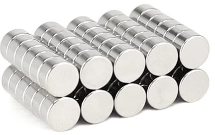 Neodym Magnete - 80 Stück Mini Magnete Rund - 6mm x 3mm 2KG Strak Magnetscheiben Set - Scheiben Magnet - Für Pinnwand Whiteboard Magnettafel Kühlschrank Mini Magnet Stark
