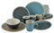 CreaTable, 23439, Serie NORDIC LIVING cool, 16-teiliges Geschirrset, Kombiservice aus Steinzeug, spülmaschinen- und mikrowellengeeignet, Qualitätsproduktion