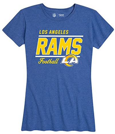 Team Fan Apparel NFL Gameday Damen-T-Shirt, entspannte Passform, gerippter Ausschnitt, kurzärmelig, kühl und stilvoll, Königlich (Royal), M