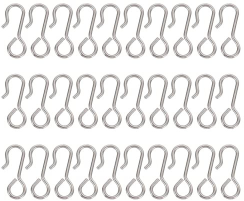 Wakauto 100Pcs Vehicle Seat Cushion Fix Hooks Sturdy Car Seat Cover Hooks Car Supplies, 2.3X0.8cm (46S54E15NOM9)