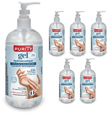 5 Flacons de 500ml - Gel Hydroalcoolique Purity 703