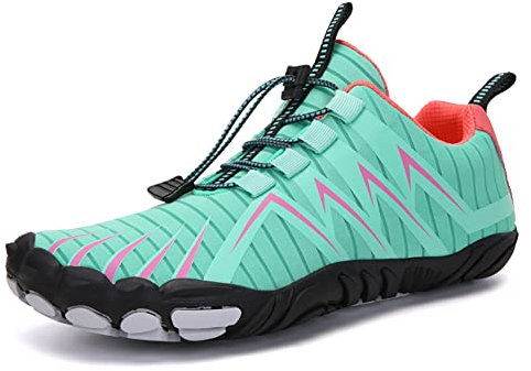 RUYI Unisex Barfußschuhe Damen Herren Traillaufschuhe, Weich Leicht Barfussschuhe Fitnessschuhe Atmungsaktiv Zehenschuhe mit Zero-Drop Solhe & Breiter Zehenbox