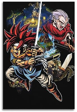 VZRSQZK Poster Chrono Trigger Videospiel Chrono Trigger Charakter Poster Dekorative Malerei Leinwand Wandposter und Kunstdruck Moderne Familie Schlafzimmer Dekor Poster 30 x 45 cm
