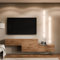 Planetmöbel TV Wohnwand Wohnzimmer 2X 160 cm Gold Eiche, Modern, TV Schrank mit 2 Klappen als Stauraum, hängend oder stehend