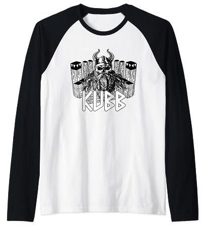 Wikingerschach - Wikinger greift den Kubb König an Geschenk Raglan