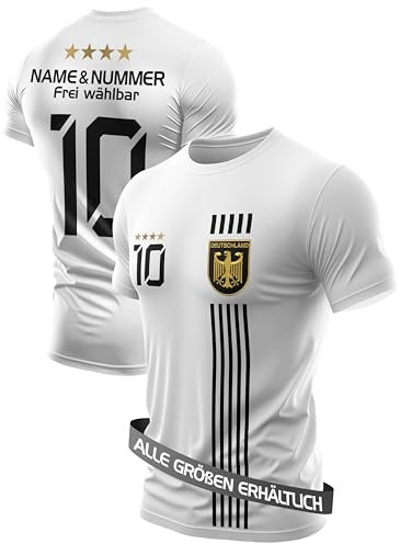 IIIII20Fo7IIIII Geschenke für Männer Geburtstag Geschenk Mann - Trainingsanzug Herren Fußball Trikot mit Sporthose kurz - Fussball Deutschland Fanartikel T Shirt Sport Set T5 M