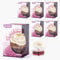 CLENTAIRE Duftblumen 6er Pack x 75 ml Beautiful Rose - sinnlicher blumiger Raumduft, handgefertigte Papierblume auf Maniok, Raumdekoration