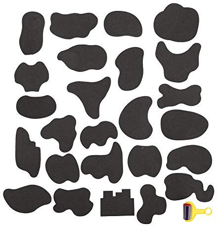 ANKROYU Salon Tattoo Schablonen, 25 Haarfärbung Gravur Muster Schablonen Industrie Haar Tattoo Schablonen Haarfarbe Styling Werkzeuge Friseur Formen DIY Haarschneider Gravur Werkzeuge