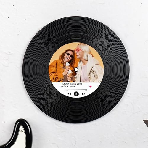 Wanapix | Personalisierte Wand Schallplatte | 30 cm | Lied